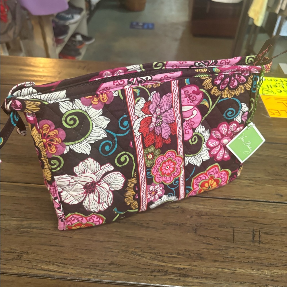 Vera Bradley large cosmetic bag